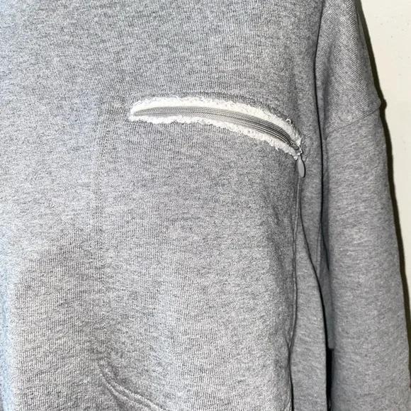 Maison Margiela cropped grey sweatshirt - Picture 3 of 11